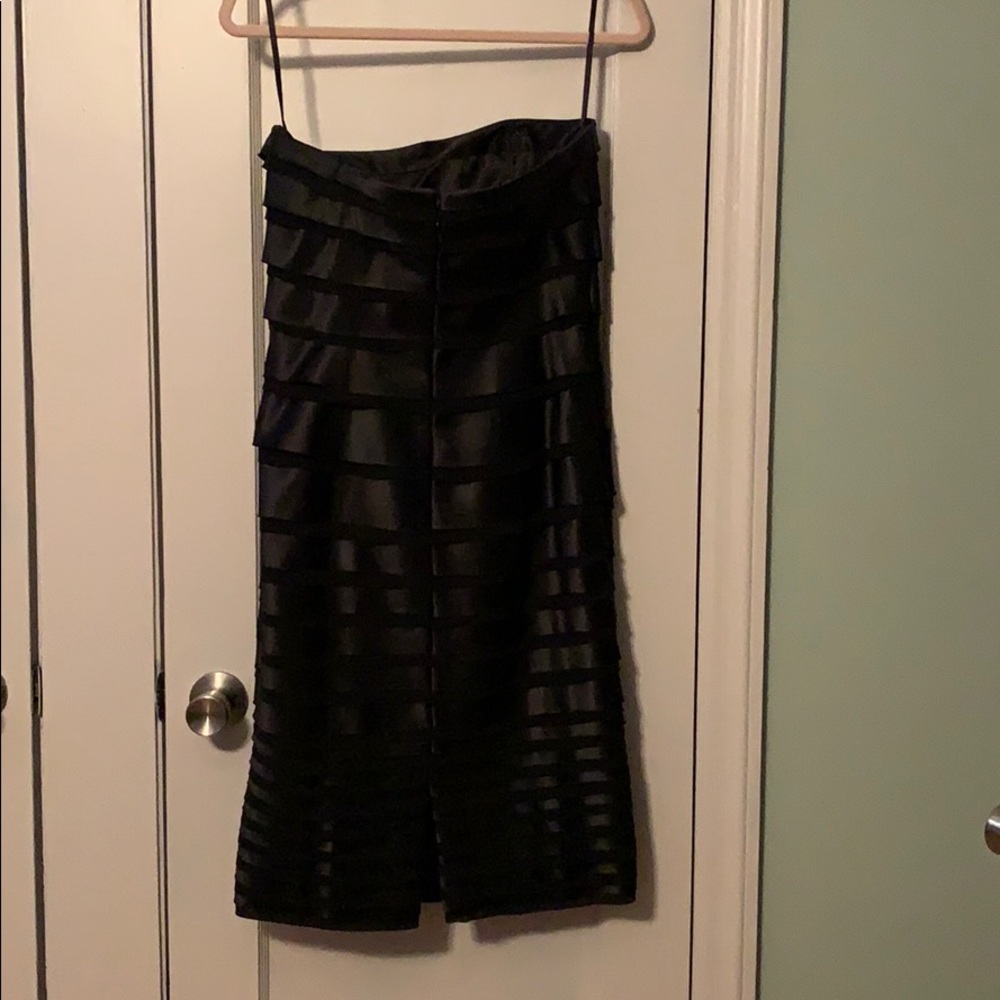 White House Black Market Strapless Black Dress - Picture 2 of 7